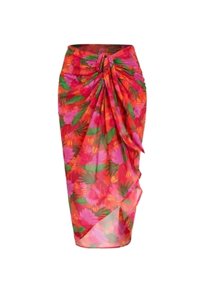 BANANA MOON Lenai Alameatul floral skirt - Orange