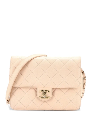 CHANEL Pre-Owned Like a Wallet Flap Bag Quilted Caviar Small crossbody bag - Neutrals