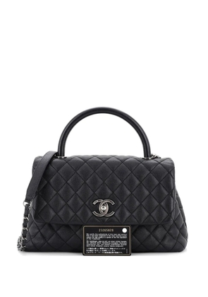 CHANEL Pre-Owned Coco Top Handle Bag Quilted Caviar Small crossbody bag - Black