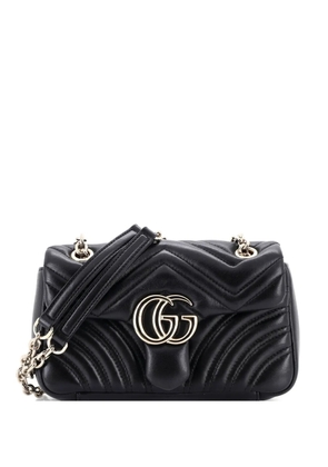 Gucci Pre-Owned GG Marmont NM Flap Bag Matelasse Leather Small shoulder bag - Black