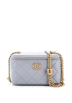 CHANEL Pre-Owned All Slide Long Vanity Case with Chain Quilted Lambskin Small crossbody bag - Grey