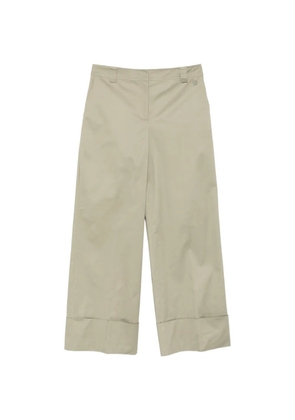 LIU JO logo-embroidered trousers - Neutrals
