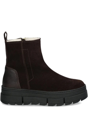 CANADA SNOW side-zip suede boots - Brown