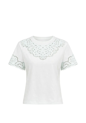 TWINSET lace details T-shirt - White