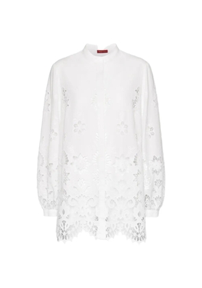 ELENA MIRO` floral-lace shirt - White