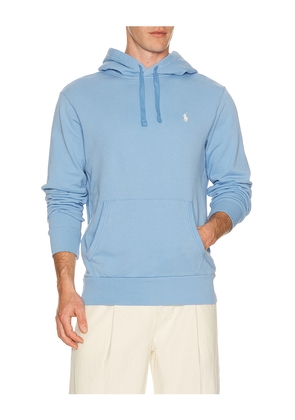 Polo Ralph Lauren Long Sleeve Loopback Terry Hoodie in Blue. Size S. Also in L, M, XL/1X, XXL/2X.