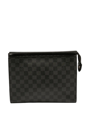 Louis Vuitton Pre-Owned 2018 Damier Graphite Pochette Voyage MM clutch bag - Black