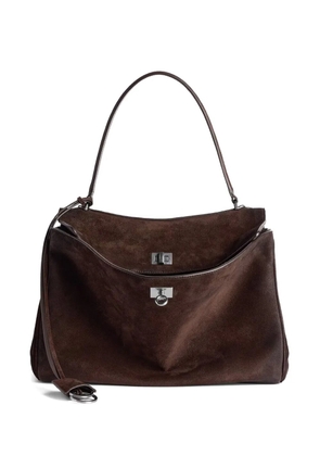 Balenciaga Rodeo top-handle suede bag - Brown