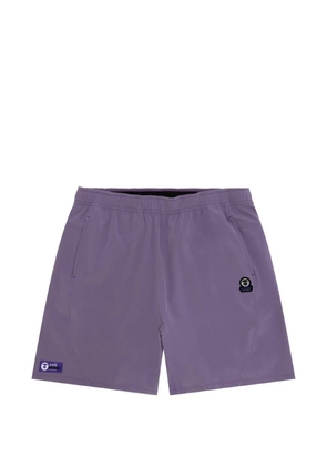 AAPE BY *A BATHING APE® logo-patch shorts - Purple