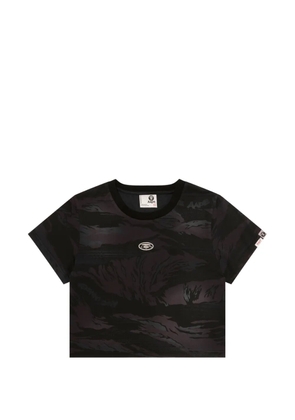 AAPE BY *A BATHING APE® camouflage logo-embroidered T-shirt - Black