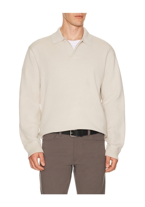 Theory Light Bilen Jonny Collar Pop Over Sweater in Grey. Size S. Also in M, L, XL/1X, XXL/2X.