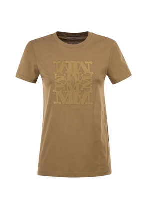 Max Mara Giovane monogram logo T-shirt - Neutrals