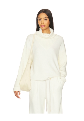 Varley Hannah Cowl Neck Sweater in Ivory. Size S. Also in L.