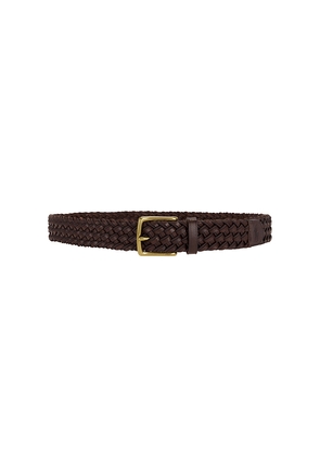 Polo Ralph Lauren Leather Webbing Braided Stretch Belt in Brown. Size S. Also in L, M.