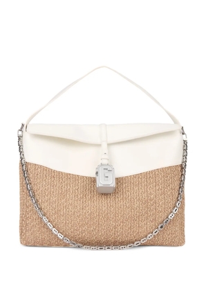 GCDS Mega Comma shoulder bag - White