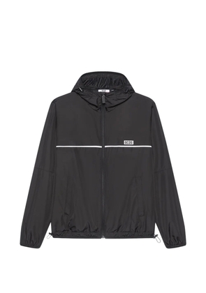 GCDS zip-up hooded jacket - Black