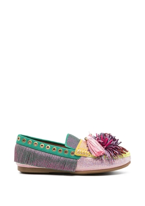 Kurt Geiger pompom tassel loafers - Pink