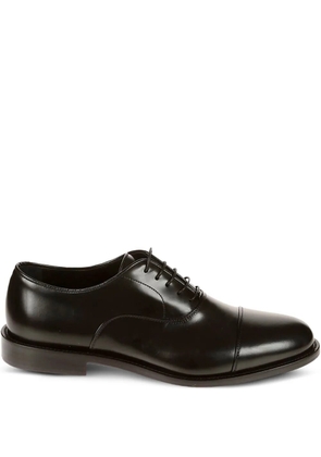 corvari leather oxford shoes - Black