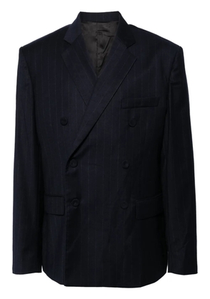 424 single-breasted virgin wool-blend blazer - Blue