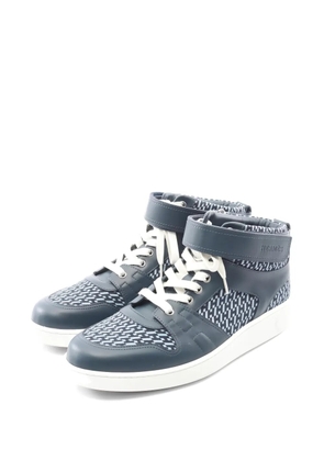 Hermès Pre-Owned canvas high-top sneakers - Blue