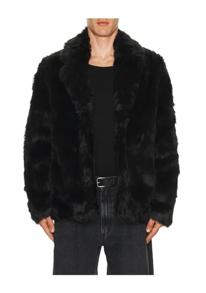 Unreal Fur Lupin Blazer in Black. Size S. Also in XL/1X.