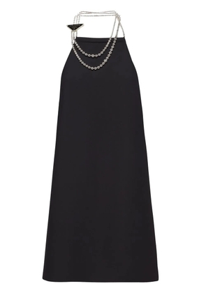 Prada beaded halterneck minidress - Black