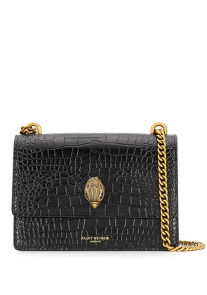 Kurt Geiger London crocodile embossed shoulder bag - Black