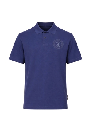 Just Cavalli JC Monogram embroidery polo shirt - Blue