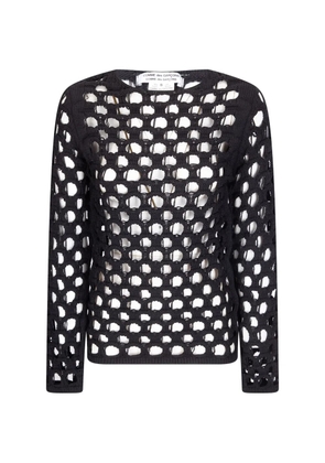 Comme Des Garçons openwork sweater - Black
