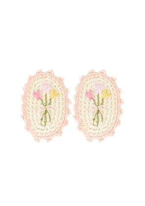 Wild Wawa Crochet Clip Set in Rose.