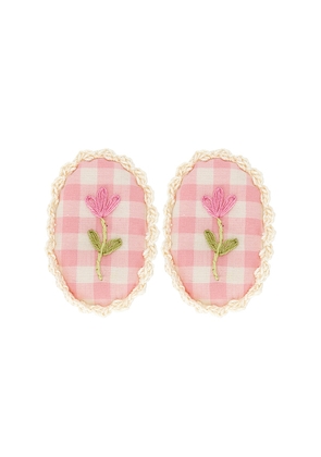Wild Wawa Crochet Clip Set in Pink.
