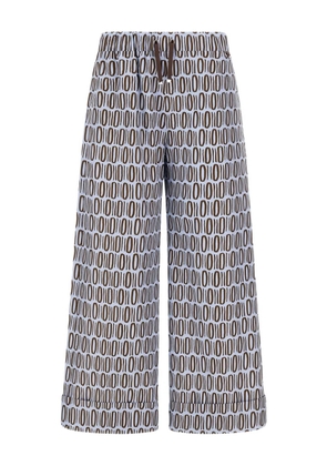 Herno drawstring patterned trousers - Blue