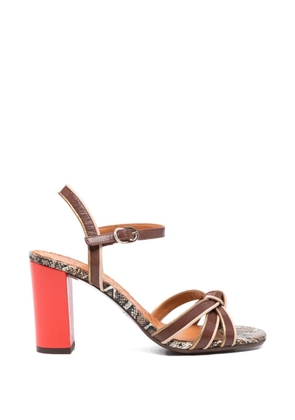 Chie Mihara Ballah knotted leather sandals - Brown