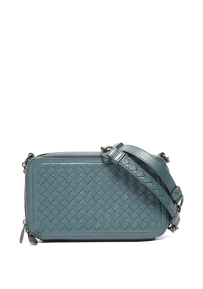 Bottega Veneta Pre-Owned 2016-2025 intrecciato chain cross body bag - Blue