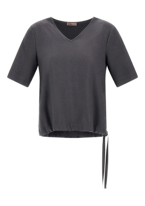 Herno V-neck T-shirt - Grey