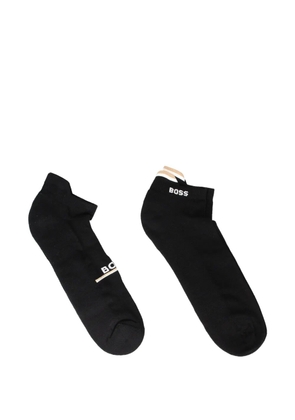 BOSS logo-detail socks (set of two) - Black