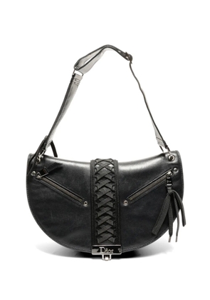 Christian Dior Pre-Owned 2002 Admit It Corset leather shoulder bag - Black