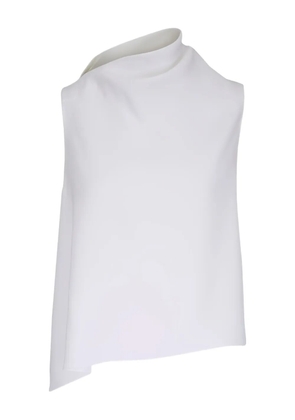 Vince asymmetric-neckline sleeveless top - White