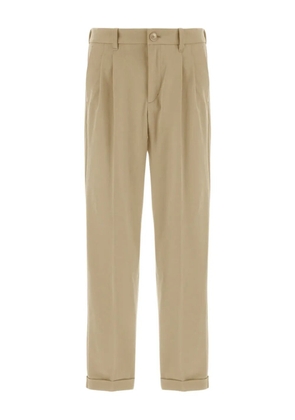 Herno pleated cuffed trousers - Brown