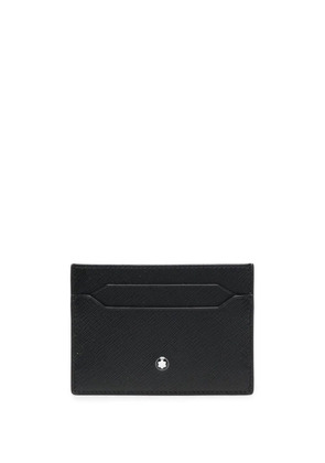 Montblanc logo-stud leather cardholder - Black