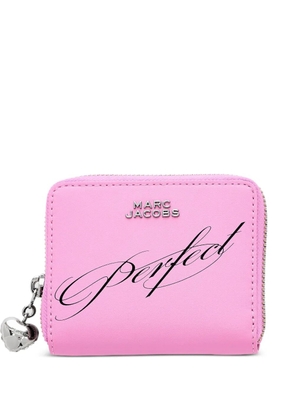 Marc Jacobs logo charm leather wallet - Pink