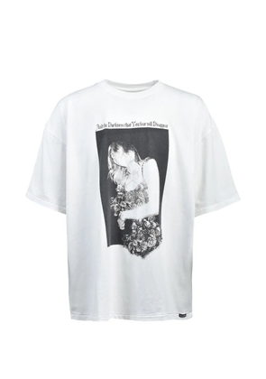 KAMIYA graphic crew-neck T-shirt - White