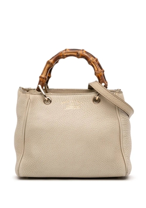 Gucci Pre-Owned 2016-2025 Mini Calfskin Bamboo Shopper satchel - Brown