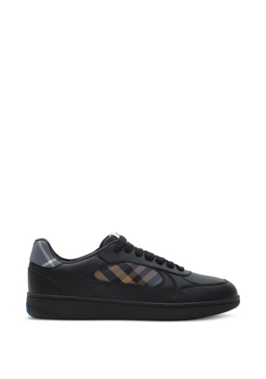 Burberry leather and check Terrace sneakers​ - Black
