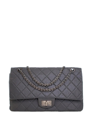 CHANEL Pre-Owned 2008-2009 Quilted Aged Calfskin Reissue 2.55 Double Flap 227 shoulder bag - Grey