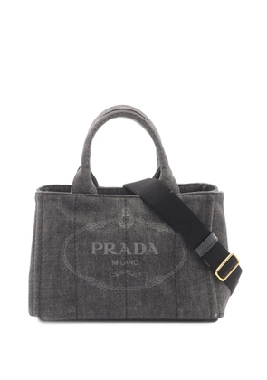 Prada Pre-Owned 2010-2026 Canvas Canapa Logo satchel - Grey