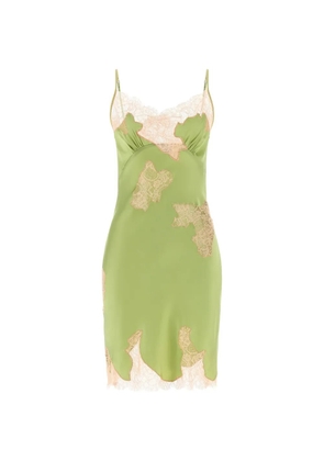 VAILLANT STUDIO lace-detail mini dress - Green
