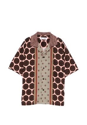 TOGA TOO printed short-sleeves shirt - Pink