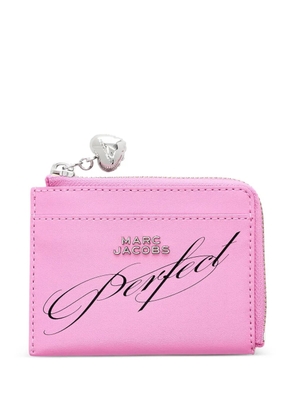 Marc Jacobs logo charm zip wallet - Pink