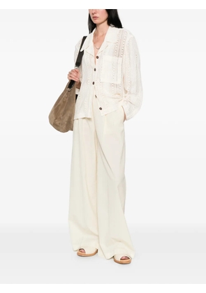 Low Classic lace button shirt - Neutrals